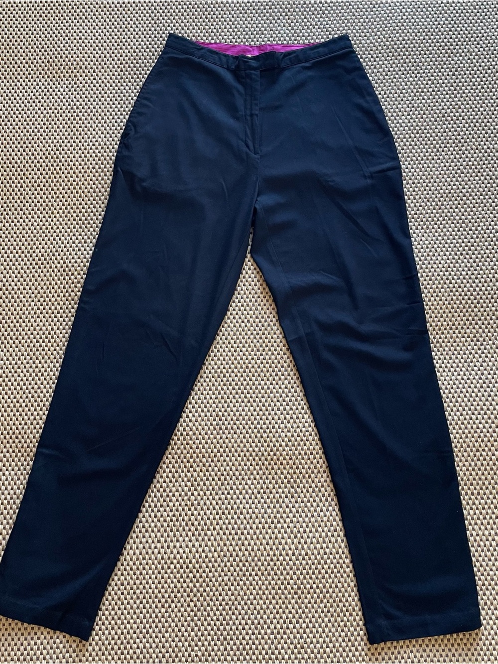 Dress Pants Unique Zipper Leg Black Pop Pink Merona Women’s 6